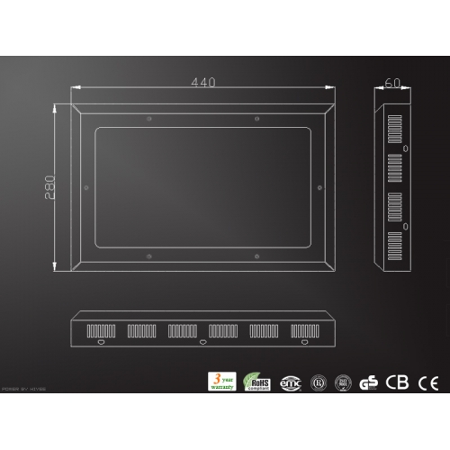 植物栽培用のLED照明 FS-ZWD-240X3W(O)