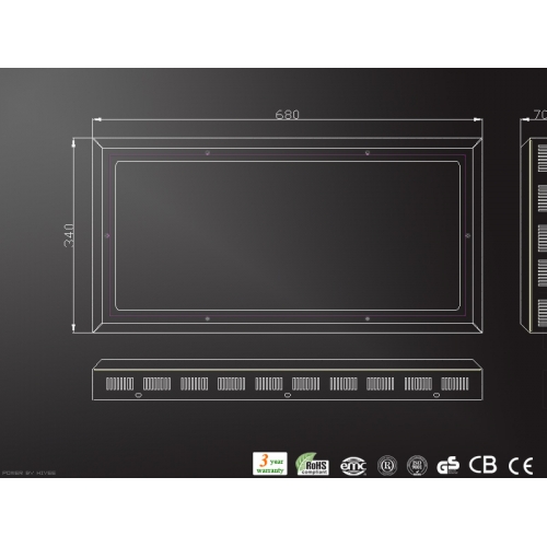 植物栽培用のLED照明 FS-ZWD-600W(O)