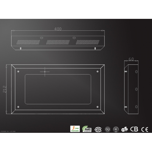 LED植物ライト FS-ZWD-240X3W(O)