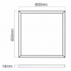 【超薄型14mm】埋込型ベースライト(36W) LAH-F04400 画像